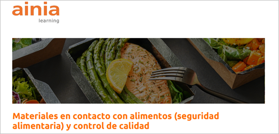 Materiales en contacto con alimentos (seguridad alimentaria) y control de calidad (del 3 al 5 de noviembre de 2026)